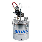 Красконагнетательный бак Binks 10 литров с регулятором давления и пневмомешалкой (оцинковка)
