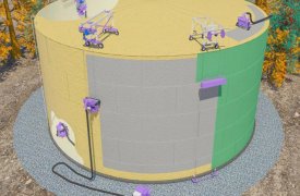 Роботизированная система окраски  резервуаров